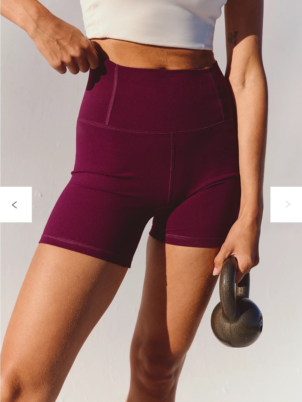 Free people Never Better 5" Bike Shorts High-Waist Performance Bike Shorts